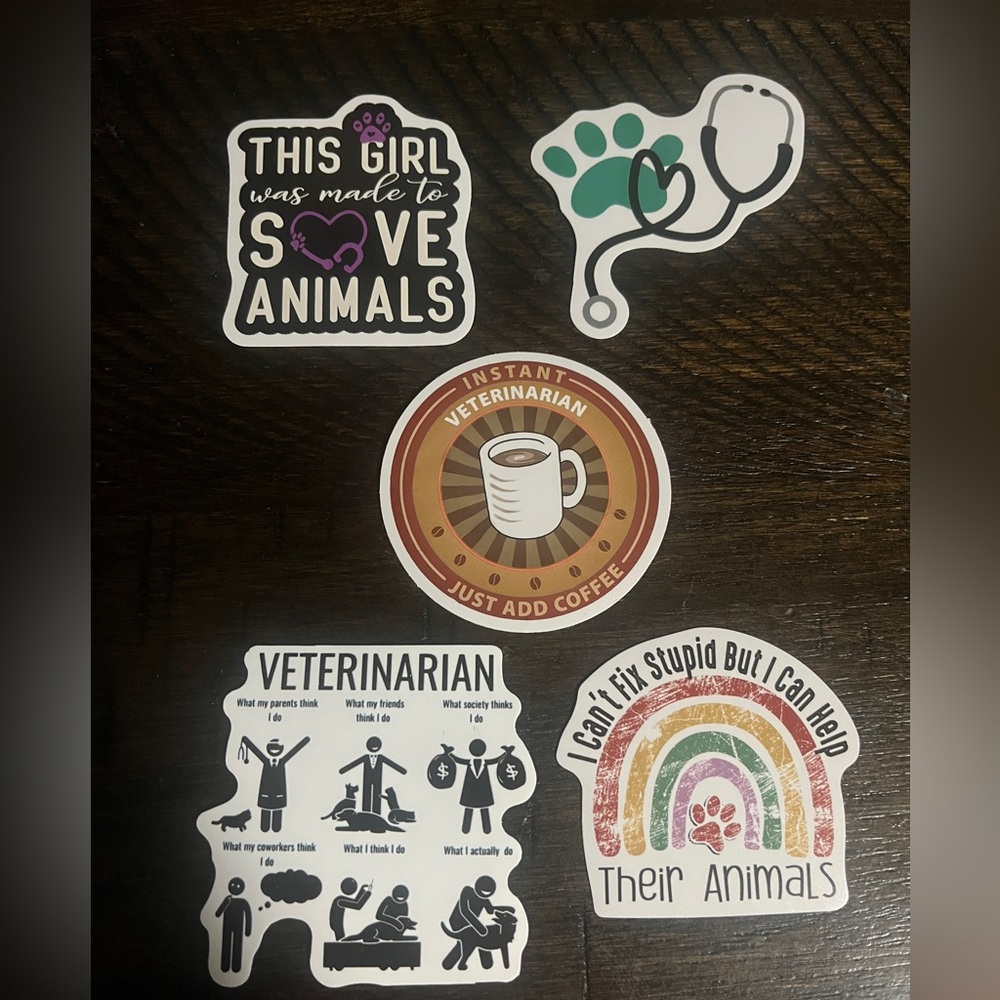 Veterinarian Themed Sticker Pack